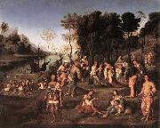 Lorenzo  Costa Court of Isabella d'Este after 1505 china oil painting reproduction